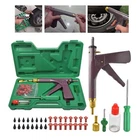 Tubeless Tire Gun Puncture Repair Kit Tire Patch Tool with Mushroom Plug Nozzle
