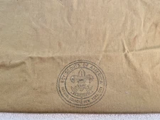 VTG Boy Scouts Of America National Council NYC Brown Duffel Laundry Bag