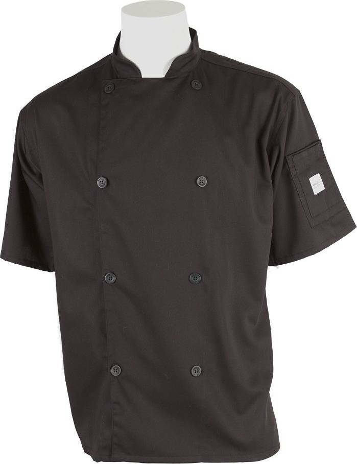 Mercer Genesis Cutlery Short-Sleeved Chef Jacket (Black) Small