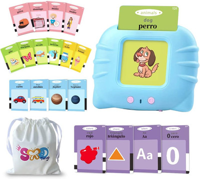 Spanish Flash Cards for Kids,Bilingual Flash Cards for Toddler/Beginning - Abc,N