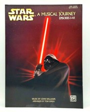 Star Wars A Musical Journey Music Book from Episodes I - VI Five Finger Piano