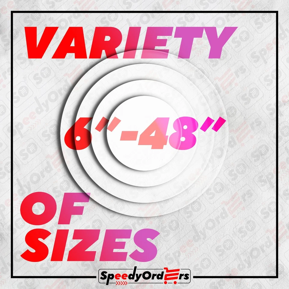 1/4" Round Table Top Acrylic Circle Disc Clear Plexiglass - 17 inch Diameter - Image 2 of 4