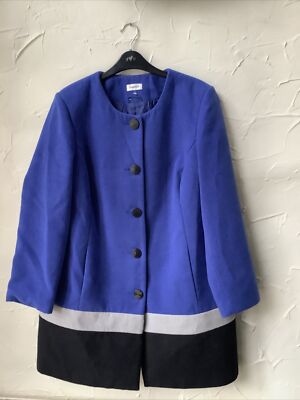 Women’s Jacket Coat 🧥Size 18 Damart Blue mix BNW🏷