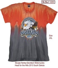 Harley-Davidson T-Shirt Mens 2XL Black Hills Sturgis Rally 2013 VGC