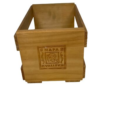 The Rita CD4枚組木製BOX ハーシュノイズウォール Napa Valley Single row 10x6x6” wooden disk crate square label | eBay