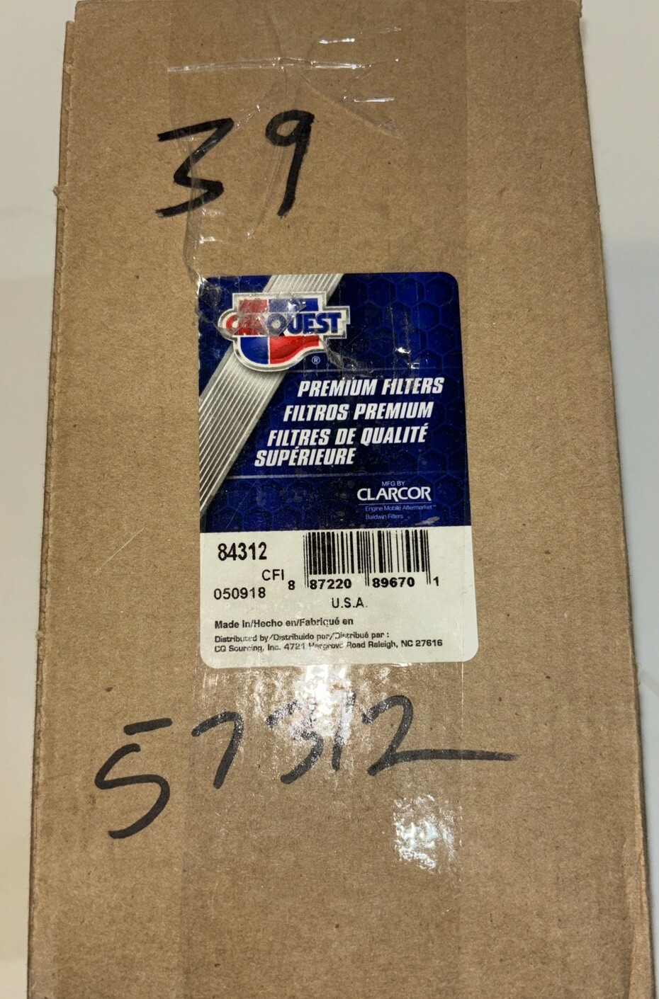 CARQUEST 84312 cross reference oil filters