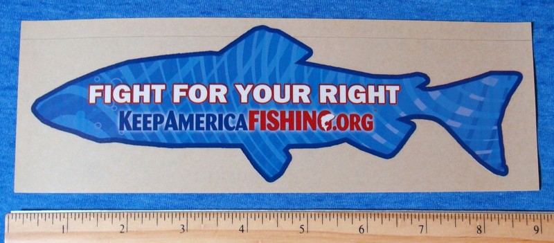 Keep America Fishing Sticker Decal Fish Fight For Your Right Salmon Trout Bass