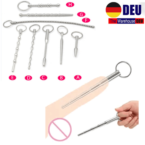 Männer Edelstahl Harnröhren Prinzenzepter Dilatorl Dilator Sounding Penis Plug - Bild 2 von 25