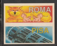 FIGURINE CALCIATORI PANINI 1991-92 SCUDETTO IN RASO FUORI RACCOLTA ROMA PISA