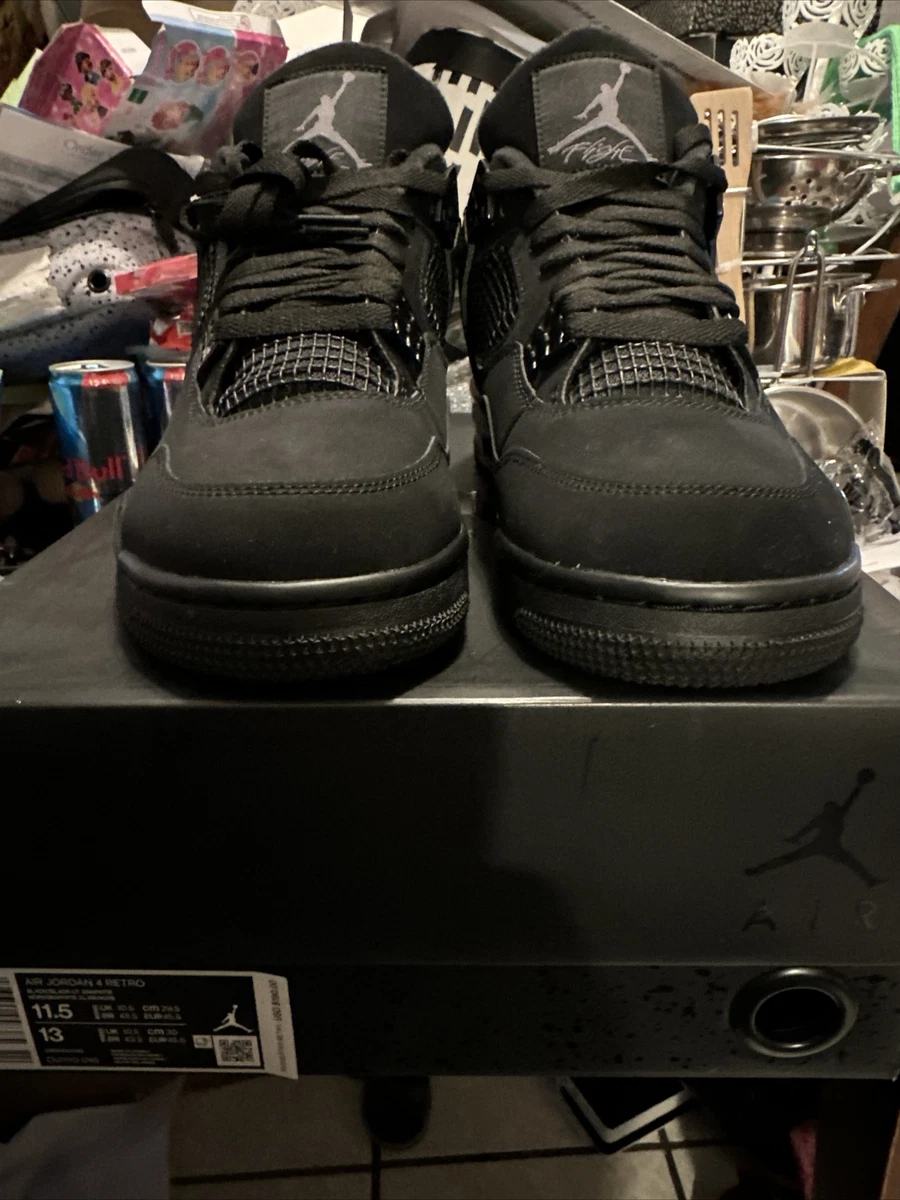 Nike_air Jordan Retro 4 Black Cat With Original Box