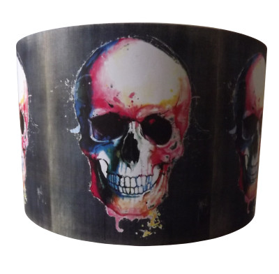 Schädel Lampenschirm, heller Schirm, mehrfarbig, Halloween, Gotik, Industrie, kostenloses Geschenk