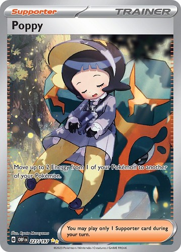 TAG TEAM まとめ売り Pokemon Card Poppy 220/197 Trainer Full Art obsidian Flames