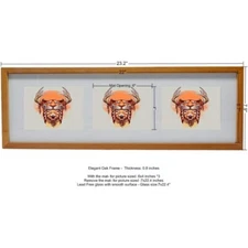 22"x7" Frames Picture Frame, Collage Photo Frames Display Three 4x6 Inch Photos