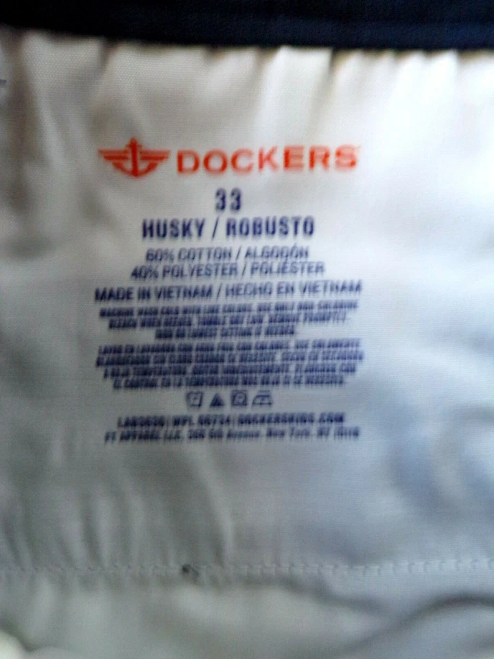 Pantalones Cortos HUSKY 33 Aprobados por Dockers Ropa Escolar Niños Azul Marino Frente Plano Foto 3 de 4
