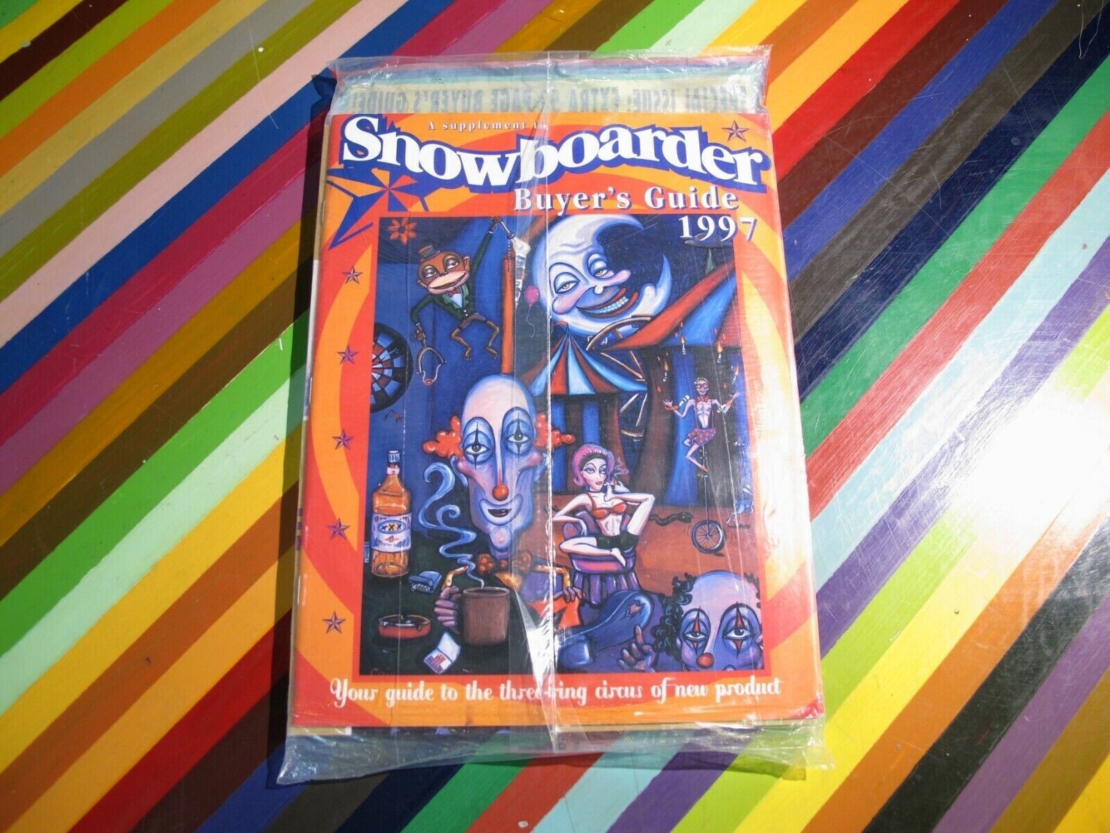 vtg Snowboarder Magazine September 1996 sealed with 1997 buyer's guide