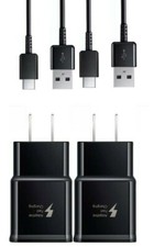2Pack Fast Wall Charger 6FT Type-C CABLE for Samsung Galaxy A10E A10e Black