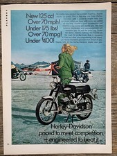 1968 Rapido 125 Harley Davidson Motorcycle Print Ad