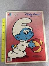 Smurf Puzzle By Milton Bradley 1984 25 Pieces