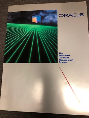 Vintage Oracle The Relational Database Management System Brochure