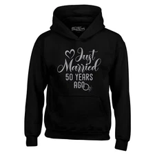 Just Married 50 Years Ago  Hoodies Anniversary Sweatshirts