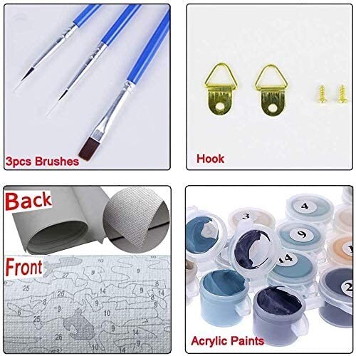 DIY Paint By Numbers PAINTING KITS Starry Night Sky CREATIVE KIT ...