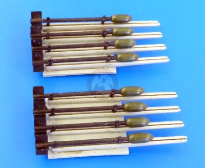 Plus Model 1/72 RP-3 60 pounder Rockets for Hawker Hurricane Mk.IIE & IV AL7016