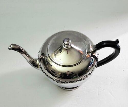 BIRKS REGENCY PLATE Primrose Tea Set w/Coffee, Teapot, Sugar & Creamer Excellent - Picture 6 of 13
