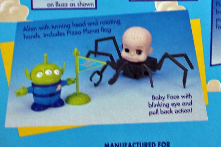 Toy Story baby face with blinking eye Toy Story baby face with
