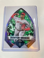 2022 Topps Chrome Ben Baller GREEN Diamond Die Cut Hunter Greene /99
