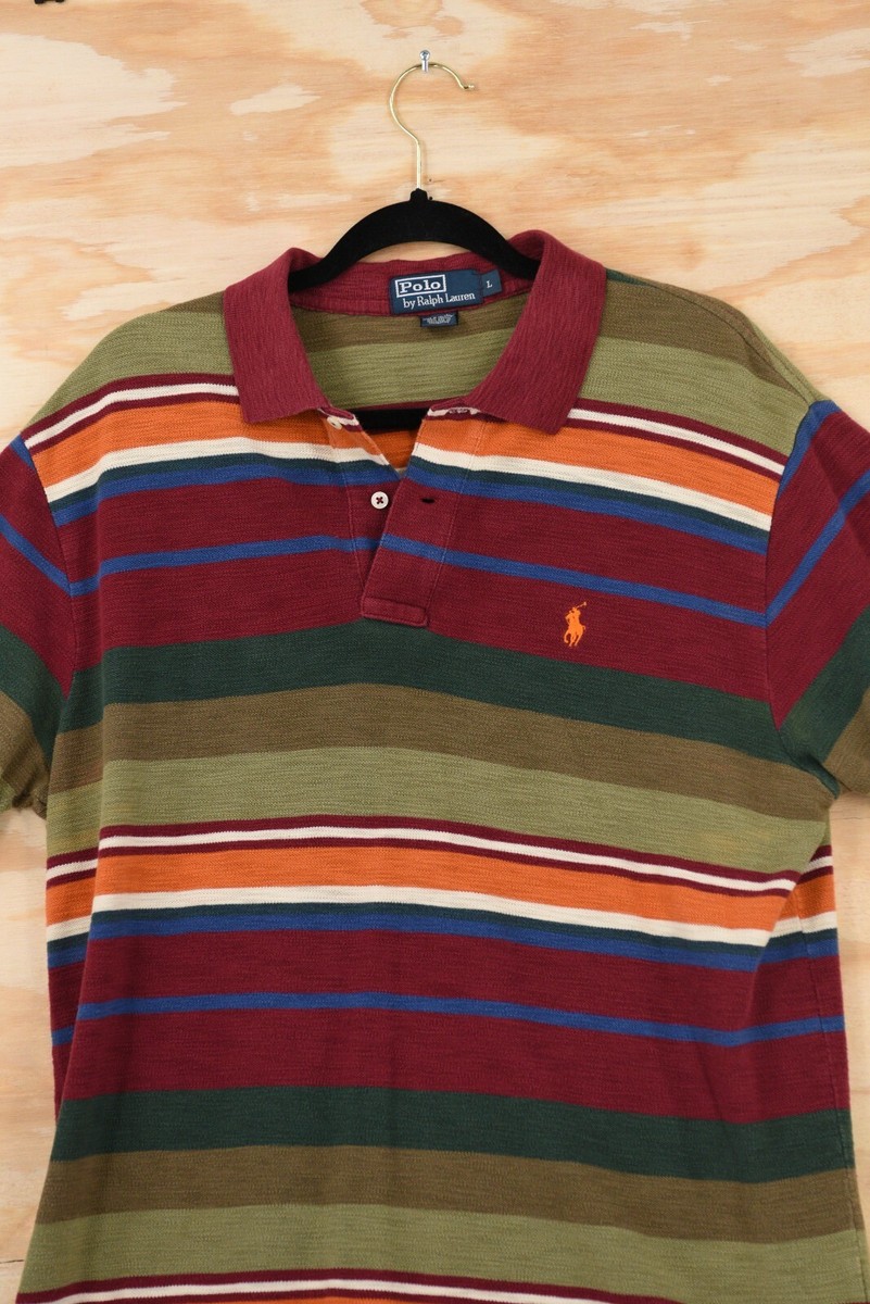 Vintage Polo Ralph Lauren '90's Southwest Woven Stripe Polo Shirt