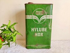 Vintage Hindustan Petroleum HP Hylube HDX Werbedose F&uuml;r Automobile T993
