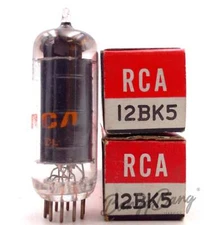2 RCA 12BK5 Beam Pentode Frequency TV/Radio Audio Vacuum Tube Valve- Bangybang.t