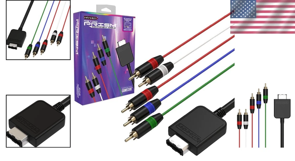 Retro Prism Component Cable - Upgrade Your GameCube Experience with Clarity - Image 2 of 4
