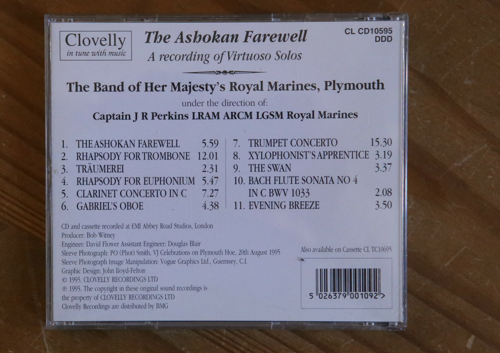 HM Royal Marines Ashokan Farewell CD (1995) A Recording of Virtuoso Solos 5026379001092 eBay
