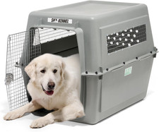 Sky Kennel IATA Airline Compliant Plastic Dog Crate for Air and Land Travel, Gia