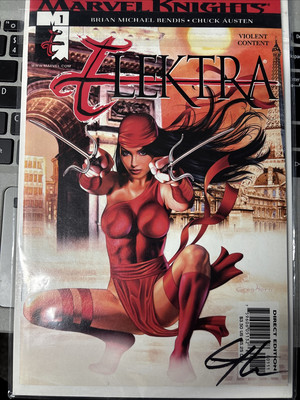 Marvel Knights 1 Elektra Signed Greg Horn