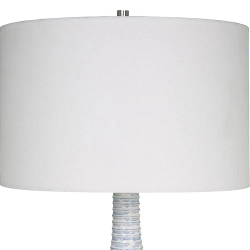 Uttermost 29998-1 Clariot Ribbed Blue Table Lamp - Picture 5 of 7