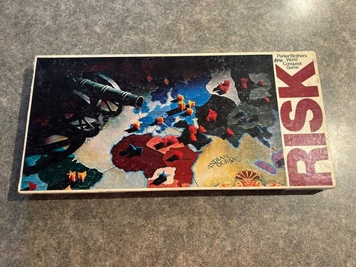 Vintage Parker Brothers Risk Complete Board Game Strategy Theme Dice Included
