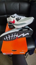Nike Golf Air Max 90 G White/grey/red Spikeless Brand New golf Shoes Size 8