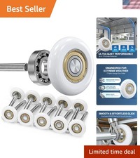 Terpheety Nylon Garage Door Rollers 10 Pack - 2" Quiet Garage Door Wheels Rep...