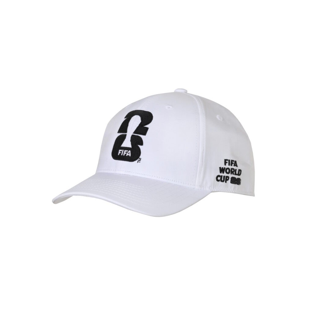 FIFA World Cup 2026 White Flex Fit Hat Spandex Polyester