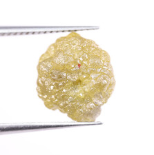 3.69Ct Uncut Yellow Rough Diamond Raw Loose Diamond for Customise Jewelry