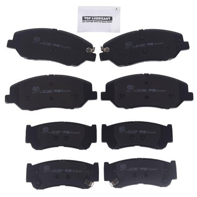  Front Rear Disc Ceramic Brake Pads D1202+D1297