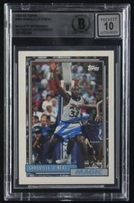 1992-93 Topps Shaquille O'Neal Rookie Autographed Beckett 10 #362 Magic