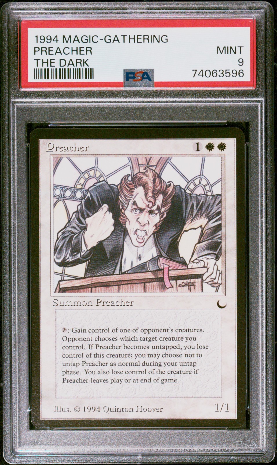 1994 MTG THE DARK PREACHER PSA 9