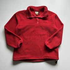 Vintage LL Bean Snap-T Fleece Pullover Sweatshirt Women's Small 90s Made In USA