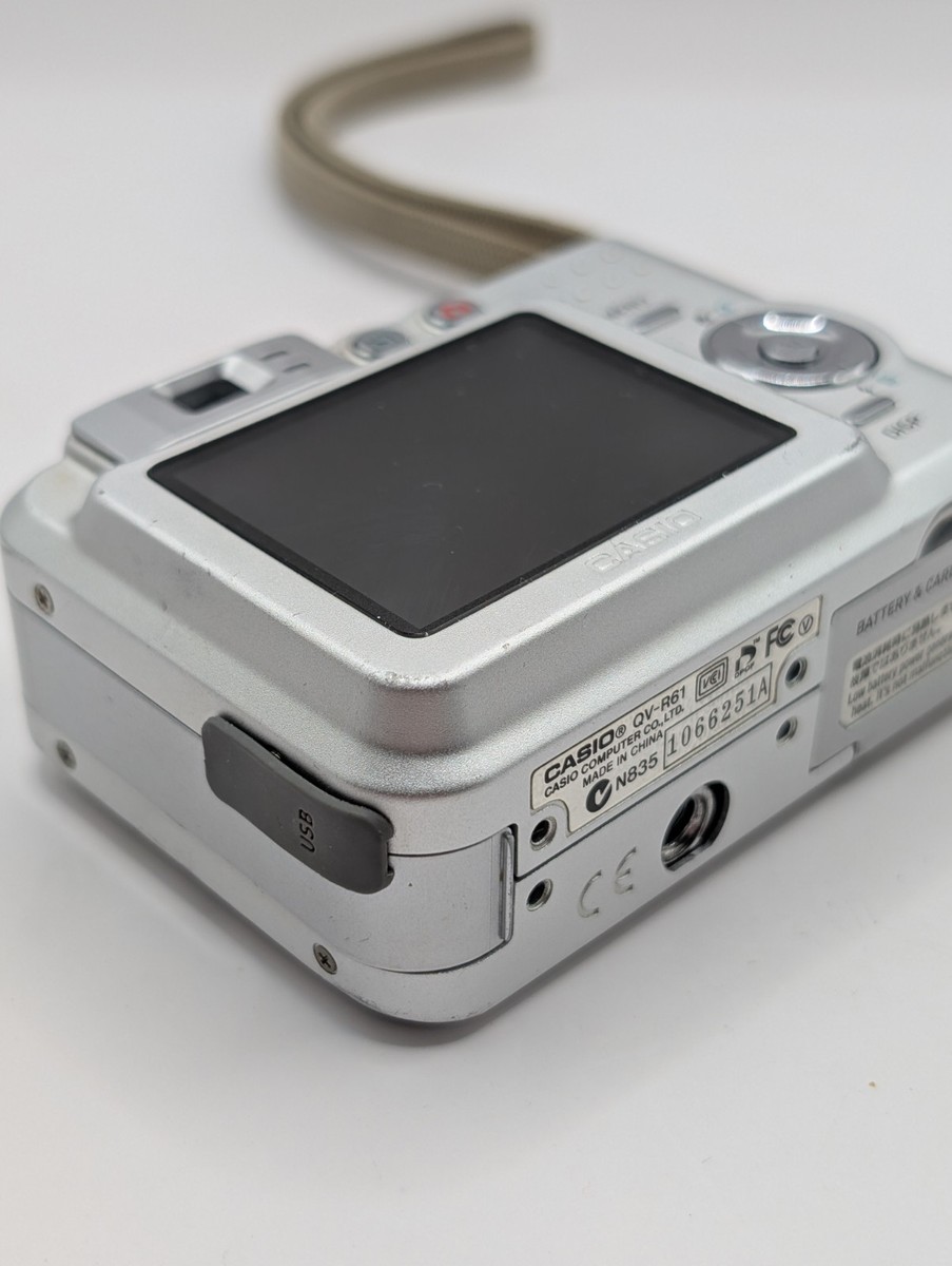 Casio QV R61 6.0MP Digital Camera - Silver for sale online | eBay