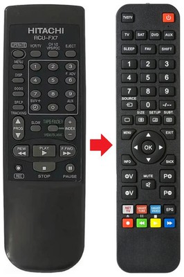 Fernbedienung geeignet für HITACHI RCU-FX7