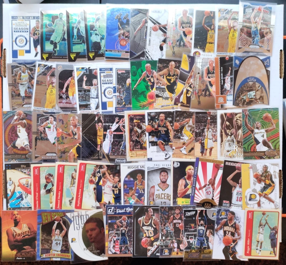 (195x) Indiana Pacers ENORME LOTE Reggie Miller PAUL George Mullin - PRIZM - Novato Foto 2 de 4