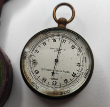 Pocket Barometer & Altimeter Short & mason Porto untested for parts and spares